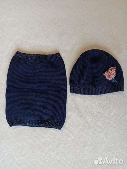 Комплект шапка и снуд