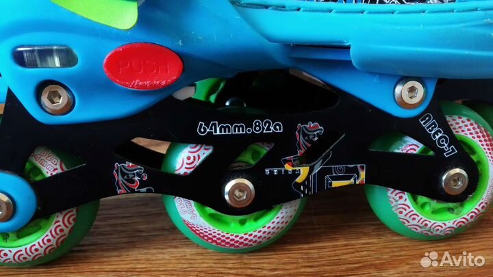 Коньки роликовые раздвижные р-р 27-30