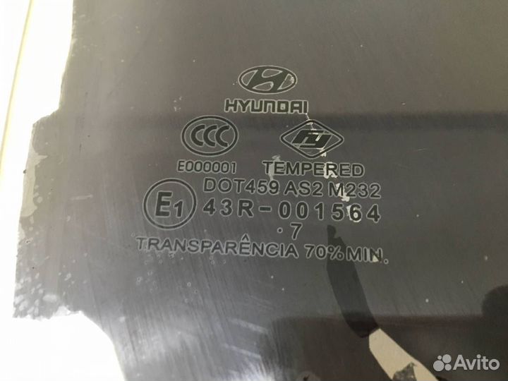 Стекло двери задней правой Hyundai Accent LC, Taga