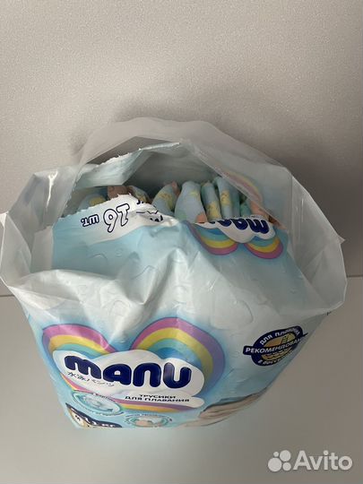 Подгузники-трусики для плавания manu