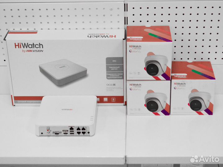Видеонаблюдение HiWatch ColorVu 4 Mpx