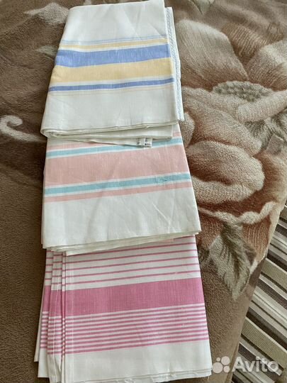 Новые льняные простыни СССР