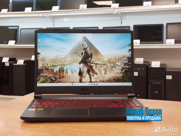 Игровой ноутбук Acer FHD, i5-10300H, GTX 1650Ti