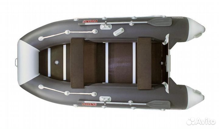 Лодка пвх Посейдон Викинг-360 Н серый/черный
