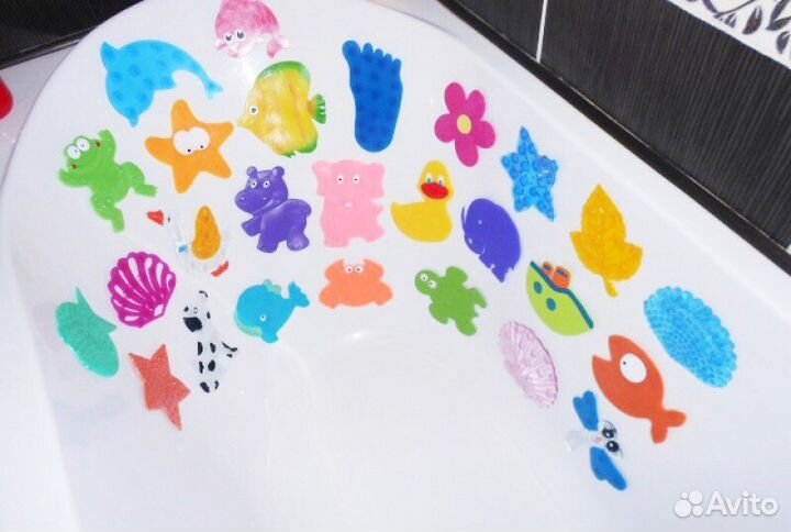 Мини коврики для ванной на присосках