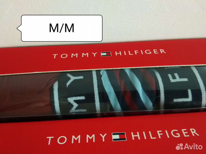Трусы боксеры Tommy Hilfiger,M/M, L/G,набор3 цвета