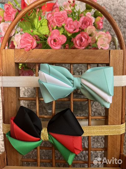 Набор детских повязок доя волос на голову