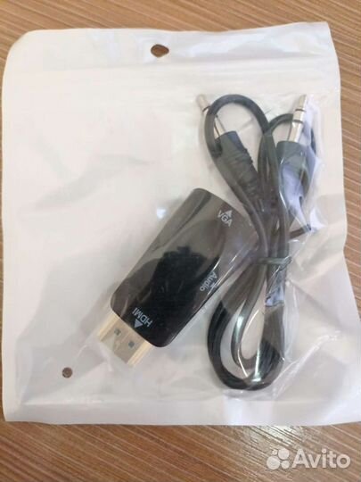 Переходник hdmi VGA адаптер (со звуком)