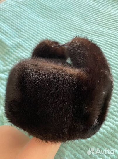 Шапка ушанка мужская норка