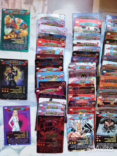 Карточки человек-паук. Герои и злодеи