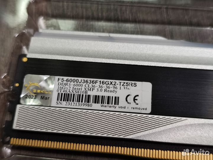 DDR5 G.Skill Trident Z5 RGB 32 гб (Гаранитя днс)