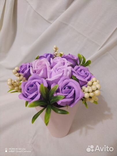 Букет цветов из мыла