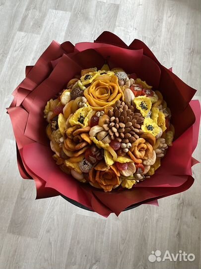 Букеты из шоколада и сухофруктов. Вкусные букеты
