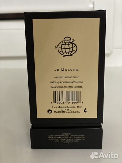 Духи унисекс от JO malone «Oud & Bergamot» новые
