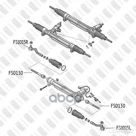 Наконечник рулевой тяги правый FS1015R fixar