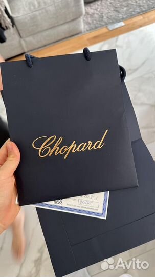 Золотая подвеска chopard, оригинал