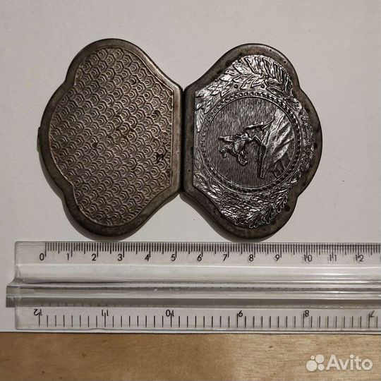 Винтажная Пудреница СССР Медный всадник