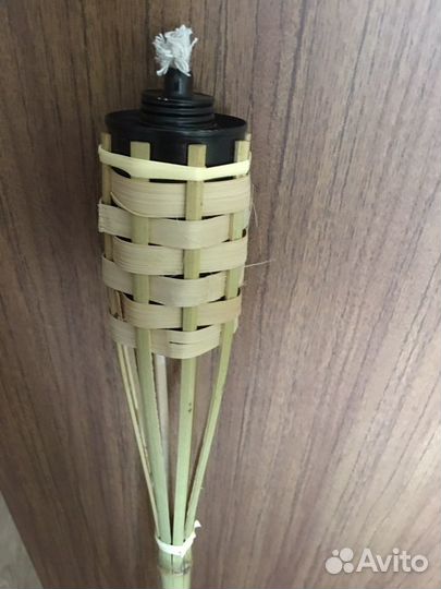 Факел,ночник,светлый,бамбуковый