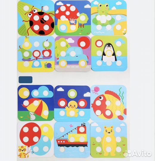 8 видов мозаика Деревянные развивающие игрушки