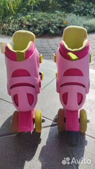 Роликовые коньки детские трёхколёсные