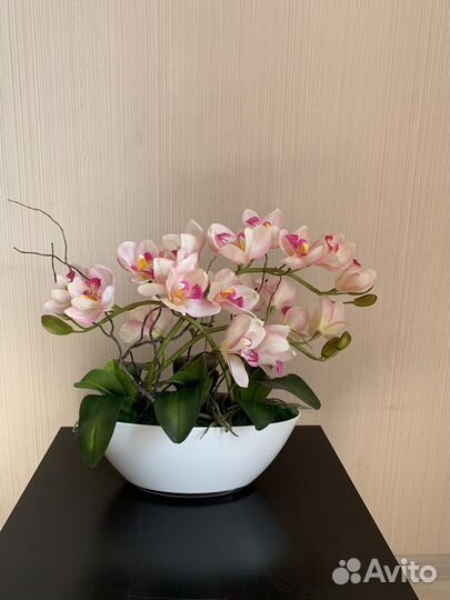 Цветок орхидея искусственная