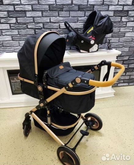 В упаковке Новая 3в1 коляска