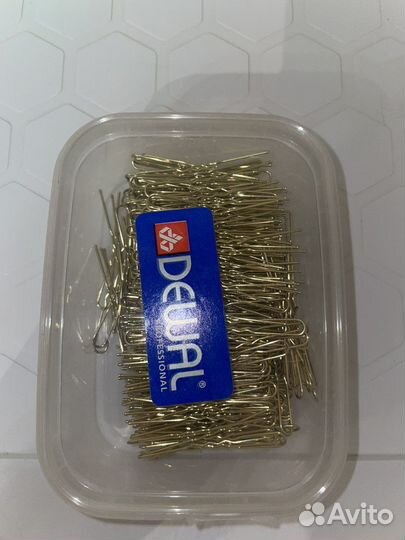 Шпильки для волос Dewal золотистые