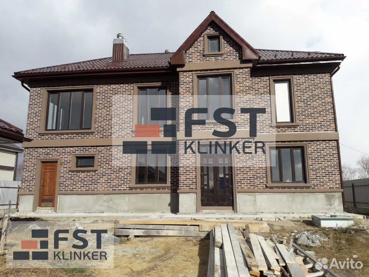 Гибкий кирпич на сетке с защитной пленкой