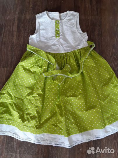 Платье для девочки. Натуральный лен