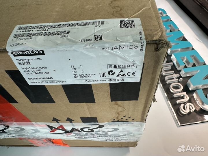 Сервопривод Siemens 6SL3120-1TE24-5AA3 нов. Ростов