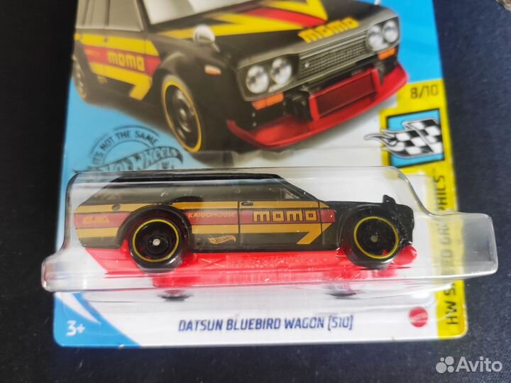 Hot Wheels Datsun Bluebird Wagon 510 Black чёрная