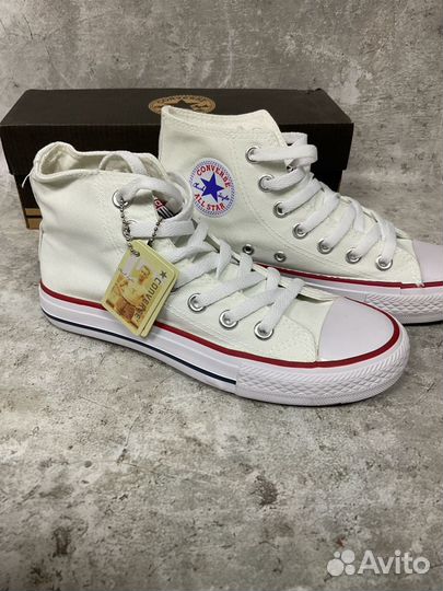 Кеды converse высокие chuck taylor белые