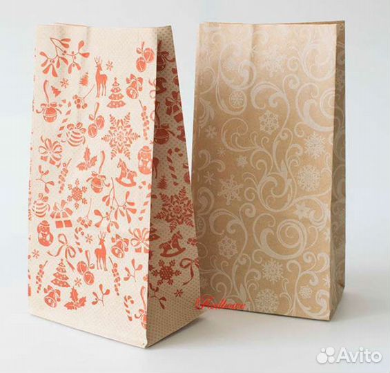 Пакеты бумажные крафт 15 шт