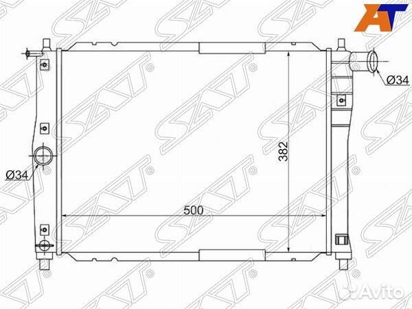 Радиатор chevrolet aveo, chevrolet lanos, chevrole