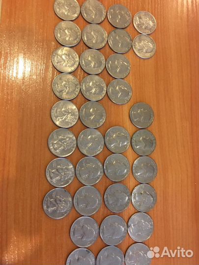 Коллекция монет quarter dollar liberty