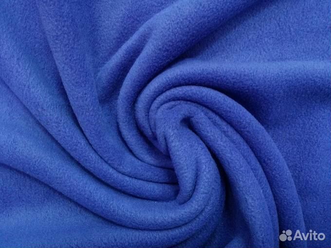 Флис синий отрез 1 м