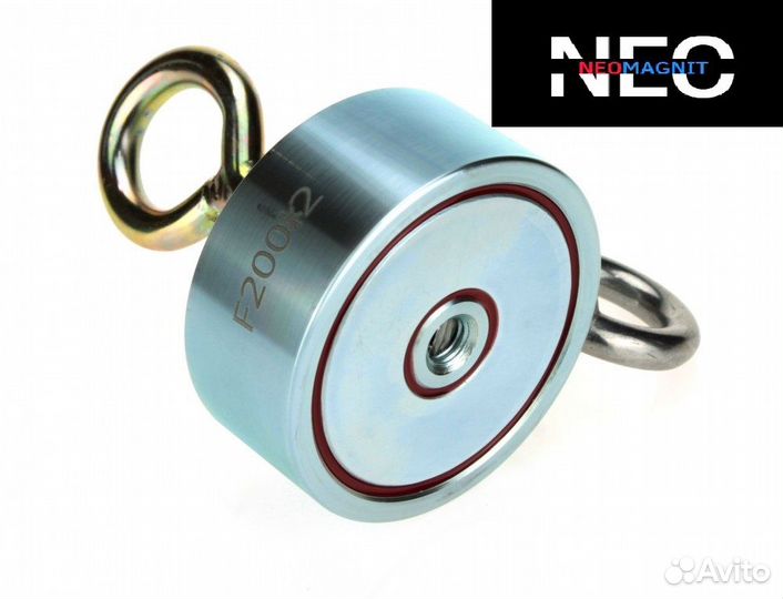 Поисковый магнит двухсторонний F-200х2