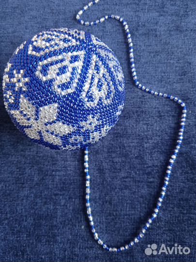 Елочные шары из бисера