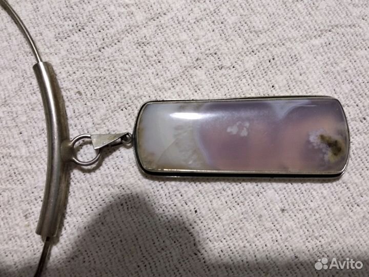 Колье и серьги из агата