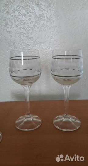 Фужеры хрустальные СССР 4 шт
