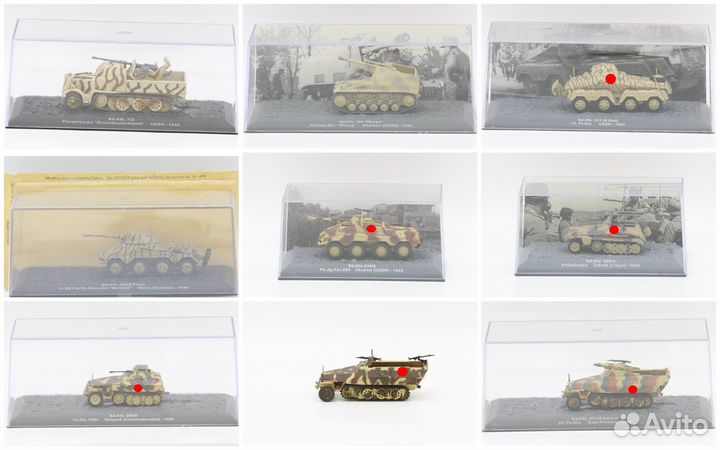 Модели танков от Altaya в масштабе 1/72