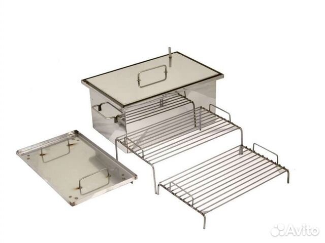 Коптильня нержавейка 2 мм с гидрозатвором