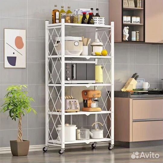 Полка- стеллаж для хранения складной металл