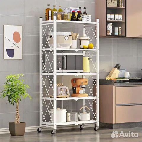 Полка- стеллаж для хранения складной металл