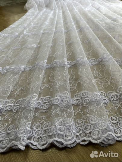 Тюль новый 5 метров одуванчики