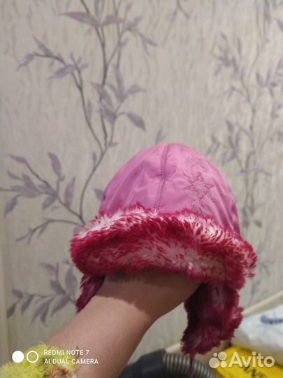 Шапка зимняя для девочки 52 54