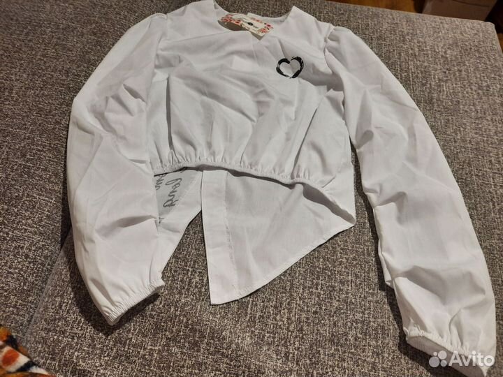 Блузка оригинального покроя новая детская