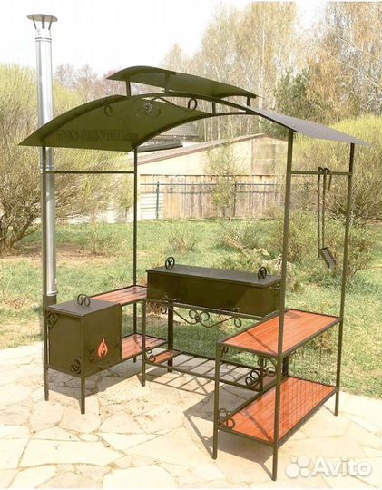 Мангал с печью