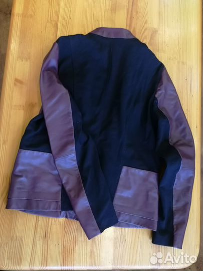 Куртка бомбер кожаная мужская Trussardi Jeans