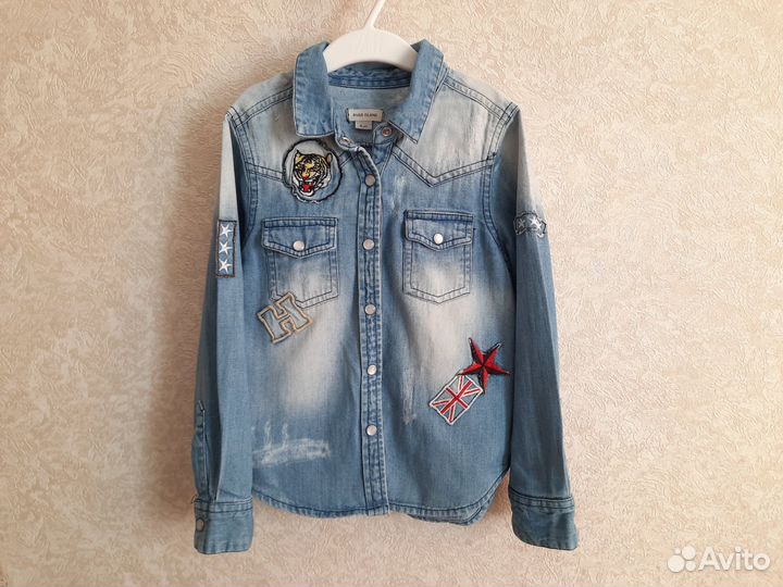 Джинсовая рубашка 6лет